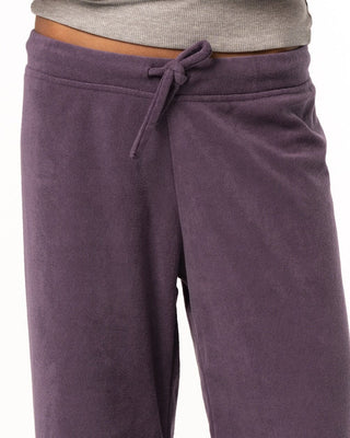 Female Purple Straight Terry Pants Pants IN YOUR SHOE