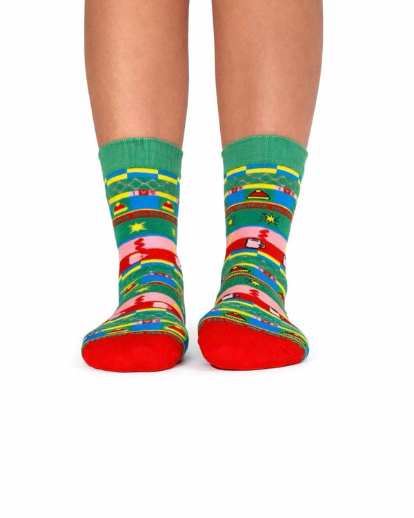 Festive Cocoa Fluffy Socks