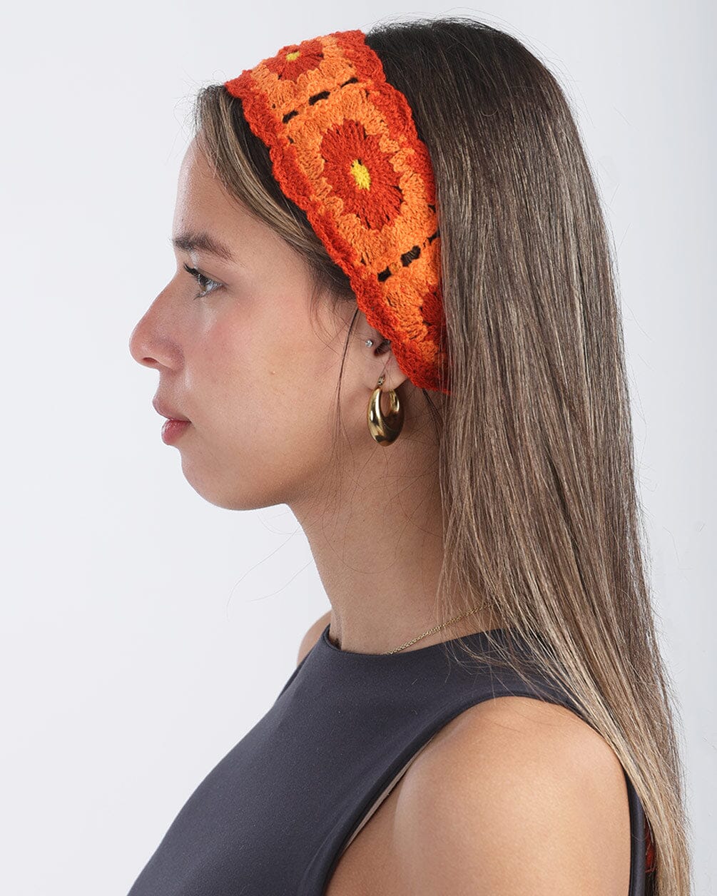 Fiery Mini Crochet Bandana Bandana IN YOUR SHOE