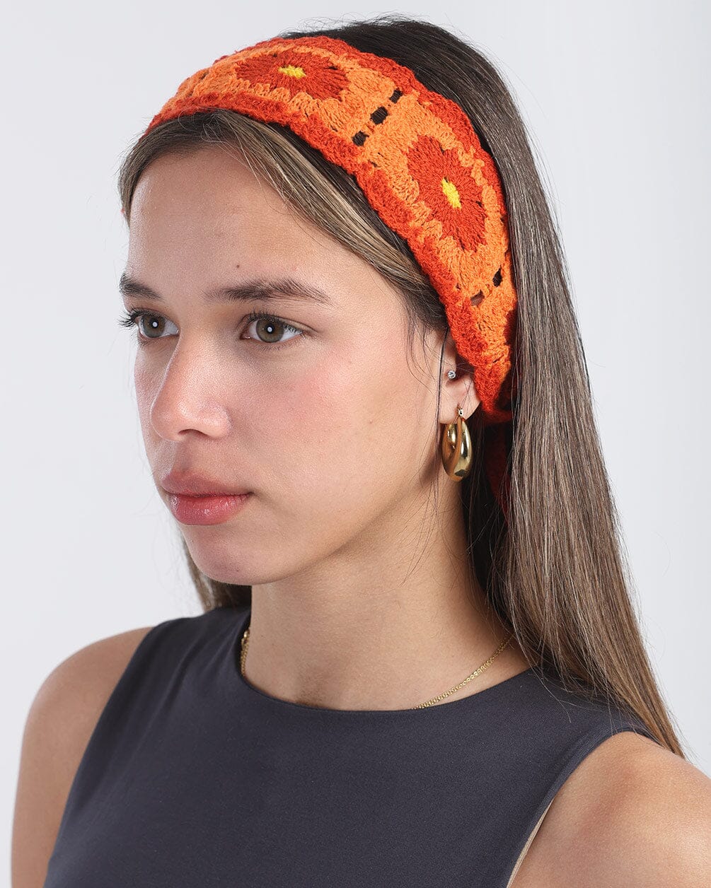 Fiery Mini Crochet Bandana Bandana IN YOUR SHOE