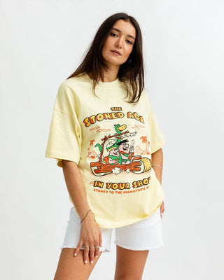 Flinstones Printed Oversized Tee Printed Oversized Tees IN YOUR SHOE