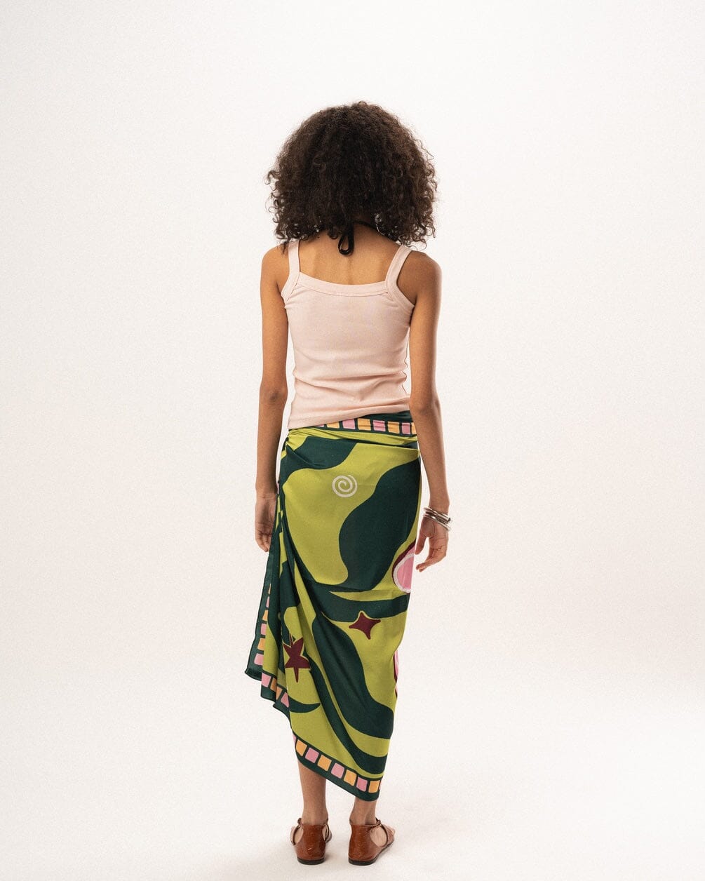 Flower Satin Flowy Wrap Flowy Wraps IN YOUR SHOE