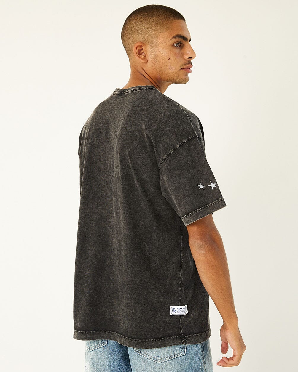 Free Your Thoughts Acid Washed Oversized Tee Washed Oversized Tee IN YOUR SHOE