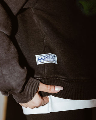 Free Your Thoughts Boxy Fit Hoodie Acid Washed Hoodies IN YOUR SHOE