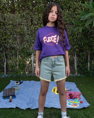 Fudge Oversized Kids Tee Kids Printed Oversized Tees IN YOUR SHOE 3