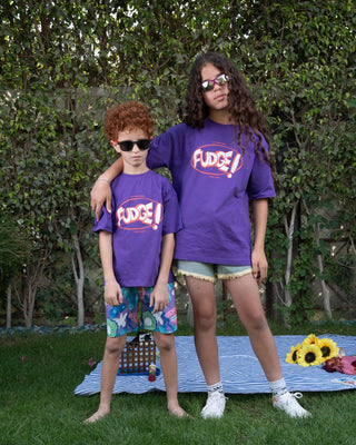 Fudge Oversized Kids Tee Kids Printed Oversized Tees IN YOUR SHOE 9-10