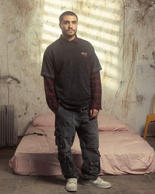 Giza Killer Acid Washed Oversized Tee Washed Oversized Tee In Your Shoe X SHAHID L