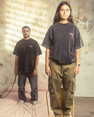 Giza Killer Acid Washed Oversized Tee Washed Oversized Tee In Your Shoe X SHAHID