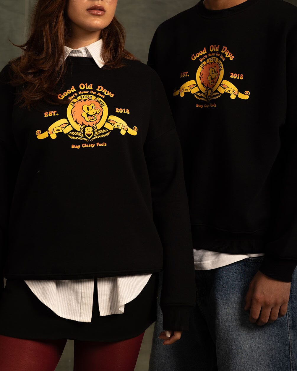 Good Old Days Crewneck Crewnecks IN YOUR SHOE L