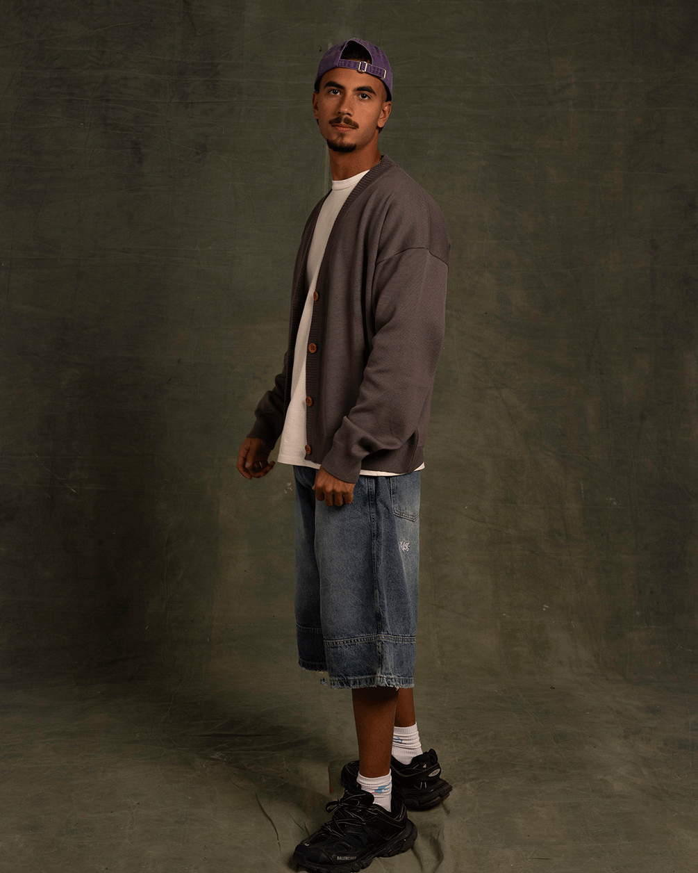 Graphite Drop Shoulder Cardigan Cardigans IN YOUR SHOE