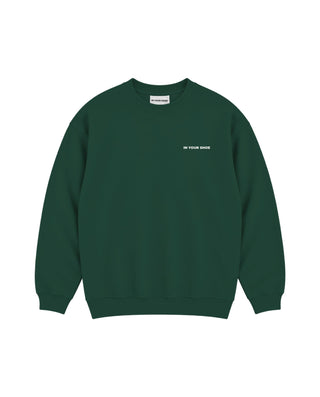 Green Basic Oversized Crewneck Acid Washed Crewnecks IN YOUR SHOE S