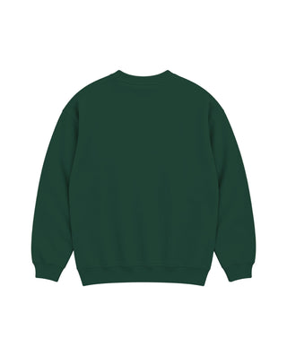 Green Basic Oversized Crewneck Acid Washed Crewnecks IN YOUR SHOE M
