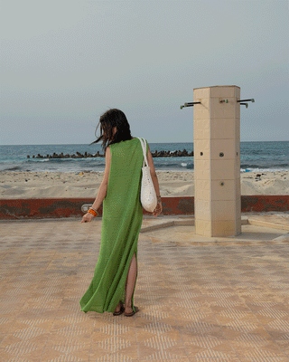 Green Crochet Fishnet Dress Fishnet Dress IN YOUR SHOE