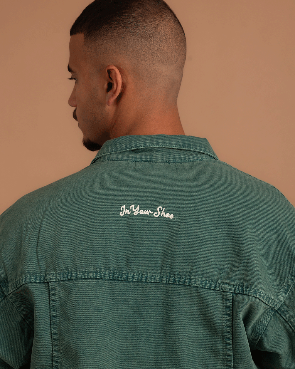 Green Denim Jacket Denim Jacket IN YOUR SHOE