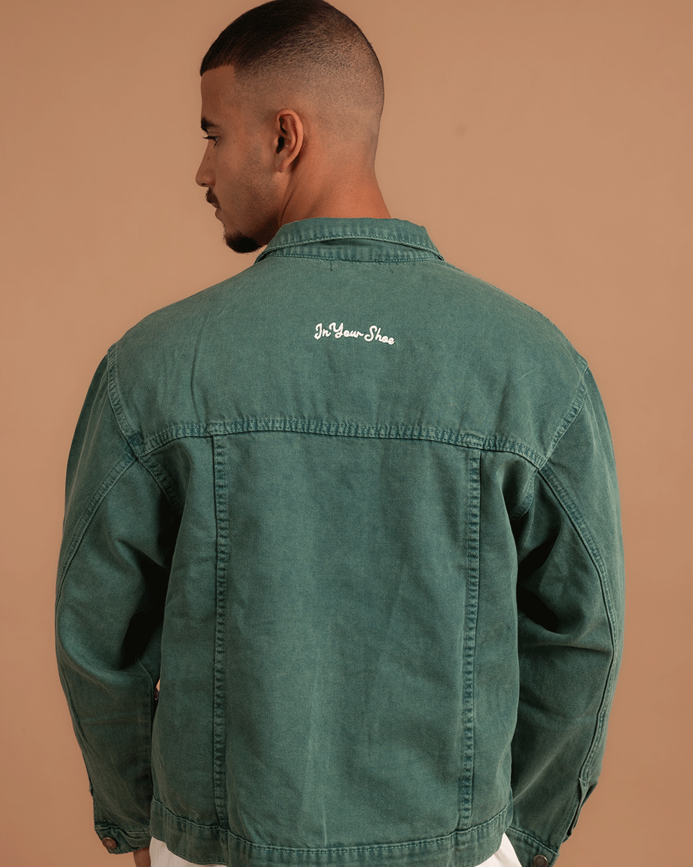Green Denim Jacket Denim Jacket IN YOUR SHOE