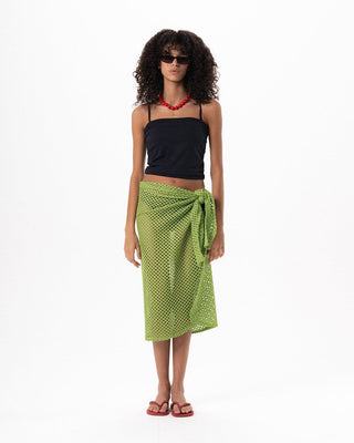 Green Knit Flowy Wrap Flowy Wraps IN YOUR SHOE
