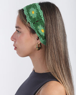 Green Mini Crochet Bandana Bandana IN YOUR SHOE