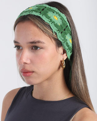 Green Mini Crochet Bandana Bandana IN YOUR SHOE