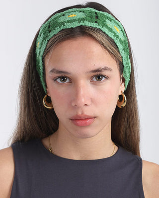 Green Mini Crochet Bandana Bandana IN YOUR SHOE