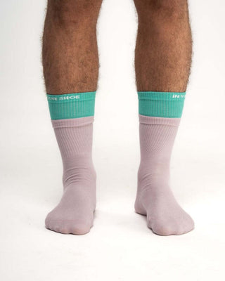 Green Pink Double Layered Neck Socks Neck Socks IN YOUR SHOE