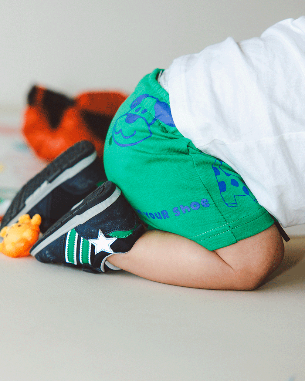 Green Printed Kids Sworts Kids Sworts In Your Shoe 0-3 Months