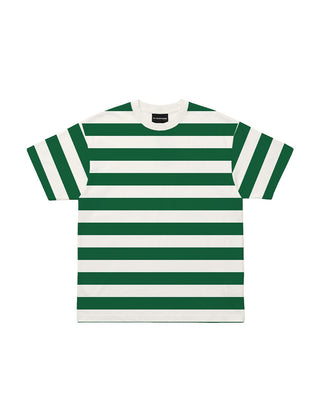 Green Striped Oversized Tee Striped Oversized Tees IN YOUR SHOE S