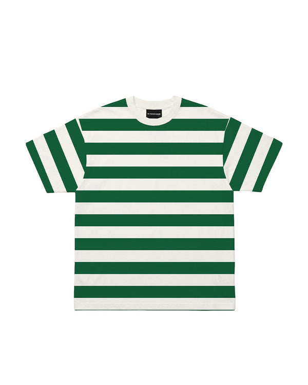 Green Striped Oversized Tee