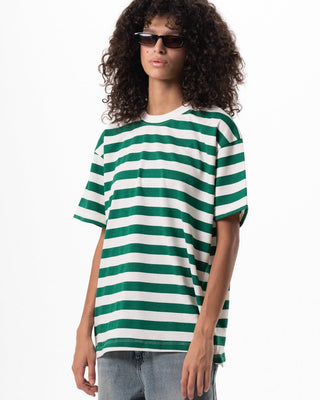 Green Striped Oversized Tee Striped Oversized Tees IN YOUR SHOE