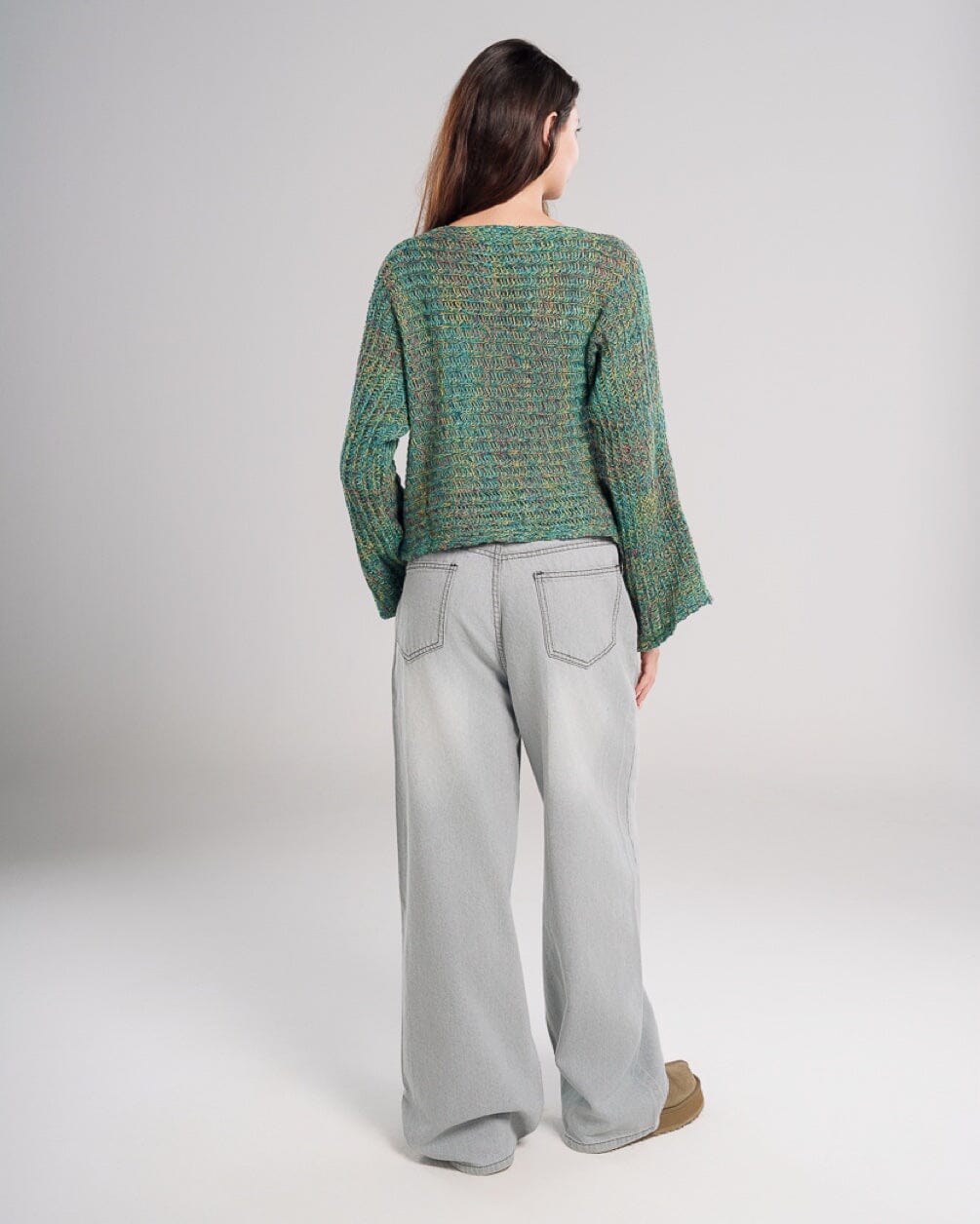 Green Thread Boxy Sweater Sweaters IN YOUR SHOE XL