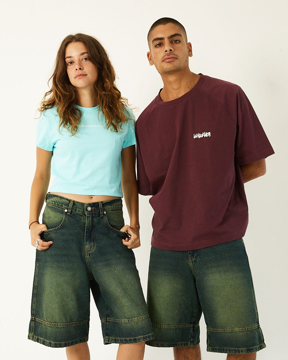 Green Tinted Jorts Jorts IN YOUR SHOE