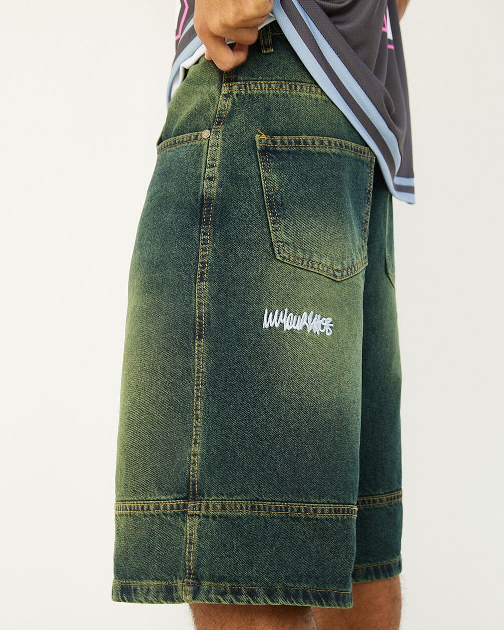 Green Tinted Jorts Jorts IN YOUR SHOE XL