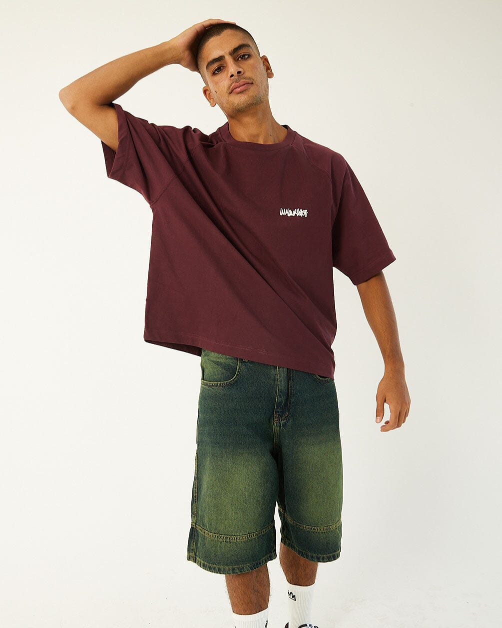 Green Tinted Jorts Jorts IN YOUR SHOE M