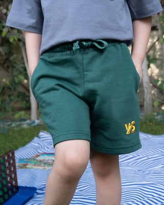 Green Wide-Leg Kids Sworts Kids Sworts IN YOUR SHOE