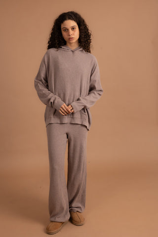 Greige Ribbed Knit Set Bundle IN YOUR SHOE S-M S-M