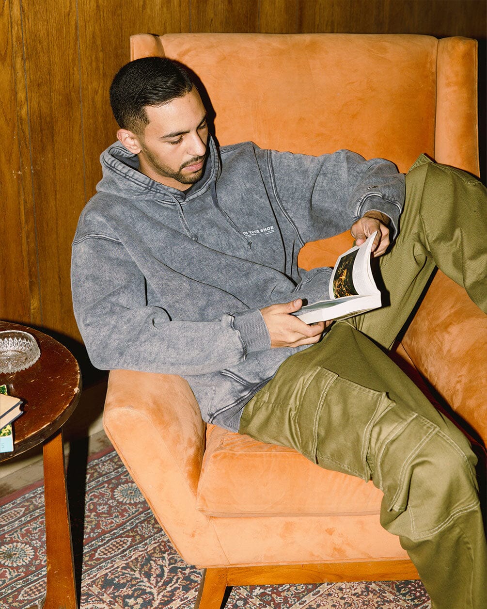 Grey Acid Washed Hoodie Acid Washed Hoodie IN YOUR SHOE L