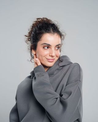 Grey Basic Hoodie Plain Hoodies IN YOUR SHOE