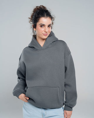 Grey Basic Hoodie Plain Hoodies IN YOUR SHOE