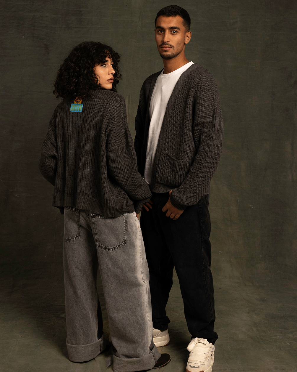 Grey English Knit Cardigan Cardigans IN YOUR SHOE