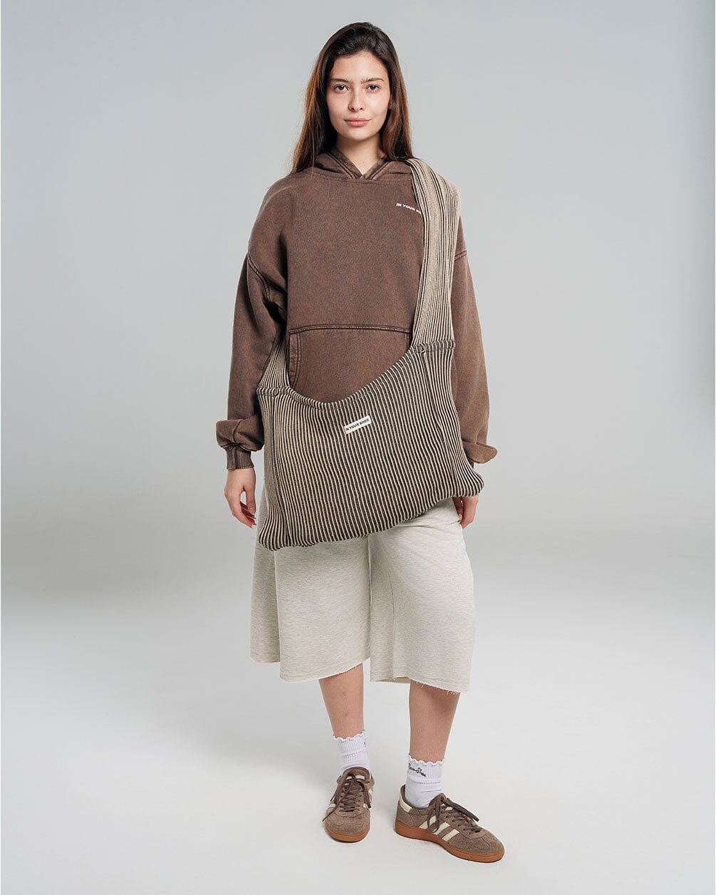 Grey Knit Crossbody Bag Crossbody Bag IN YOUR SHOE