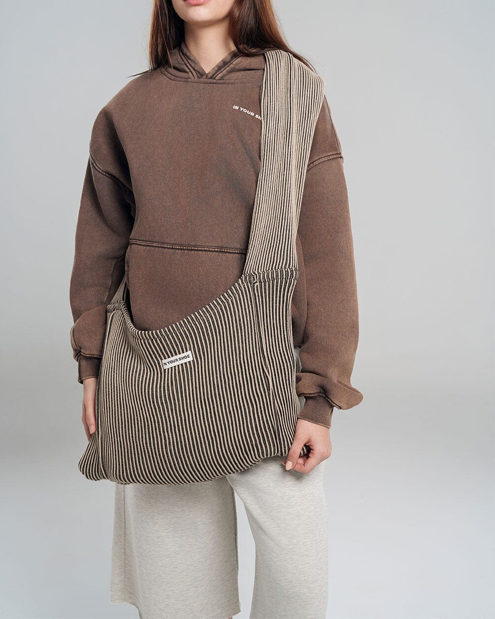 Grey Knit Crossbody Bag Crossbody Bag IN YOUR SHOE