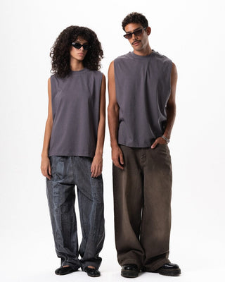 Grey Sleeveless Tee Sleeveless Tees IN YOUR SHOE S