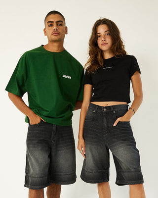 Grey Washed Jorts Jorts IN YOUR SHOE L