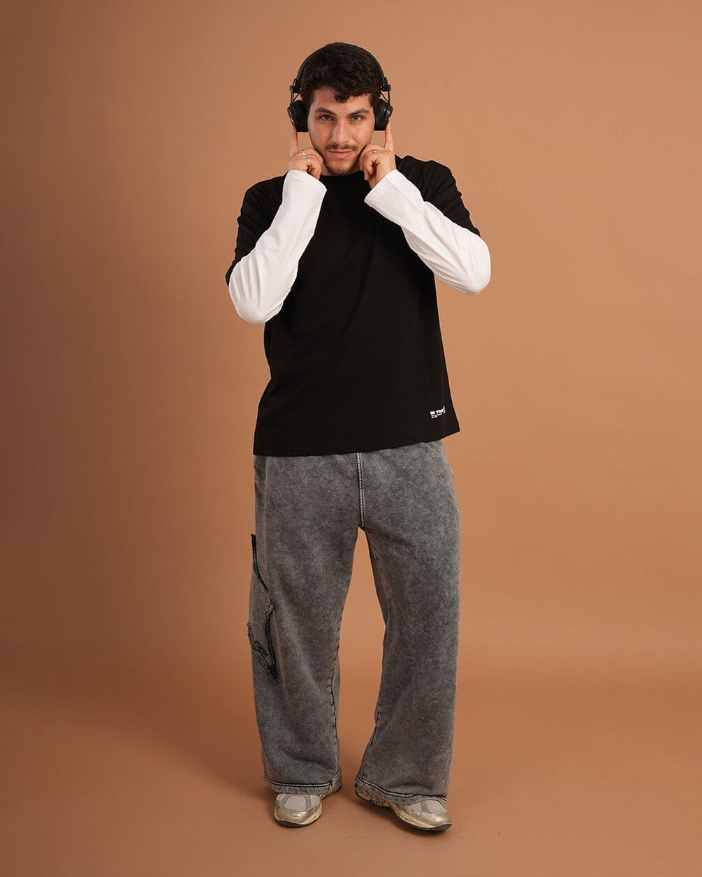 Grey Washed Skater Swants Swants IN YOUR SHOE M