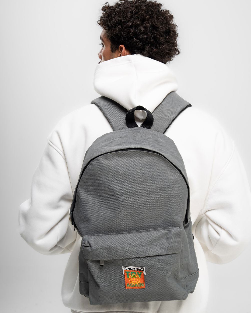 Grey Zip Backpack Backpacks IN YOUR SHOE