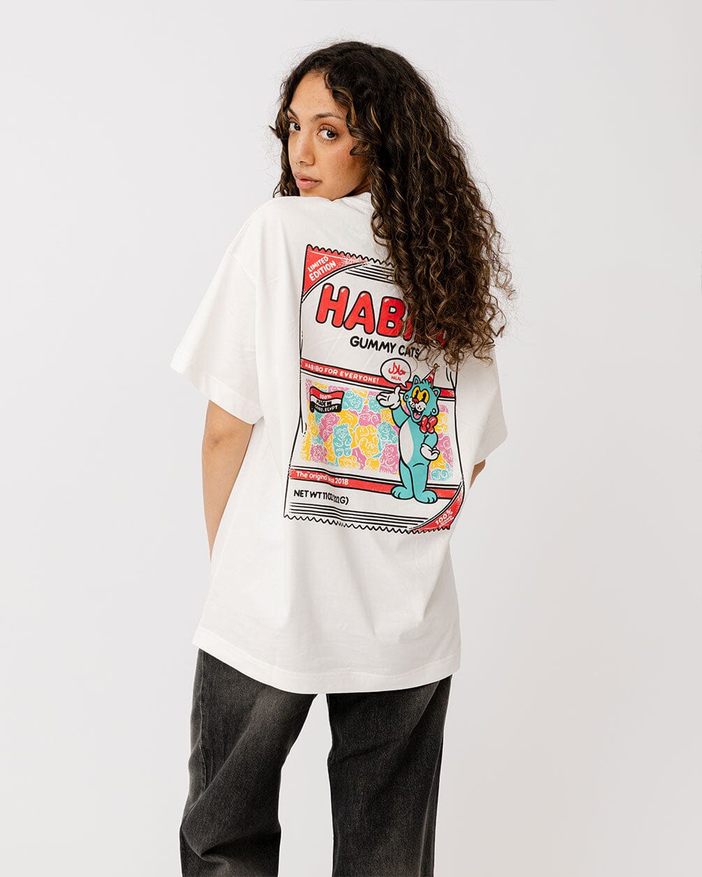 Habibo Printed Oversized Tee Printed Oversized Tees IN YOUR SHOE L 