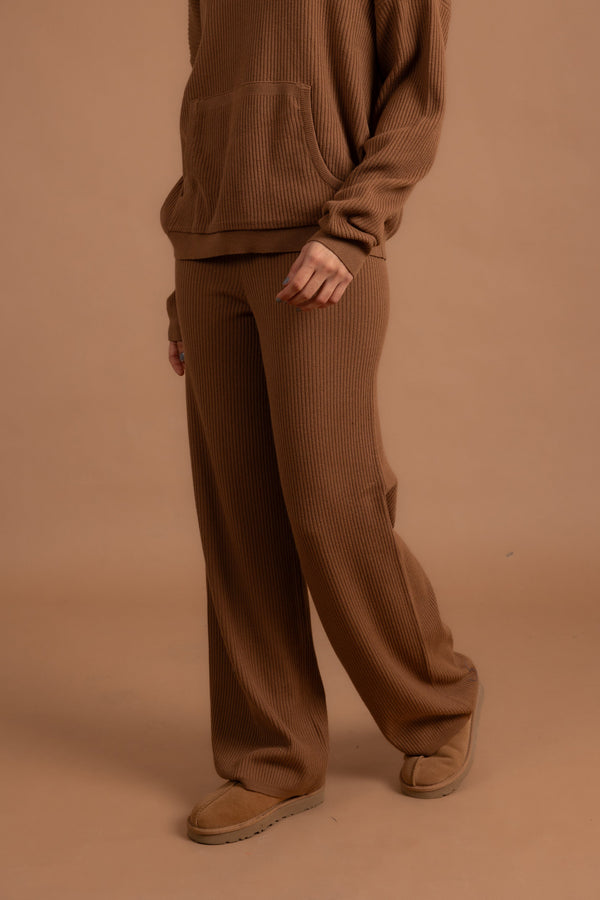 Havane Ribbed Knit Pants