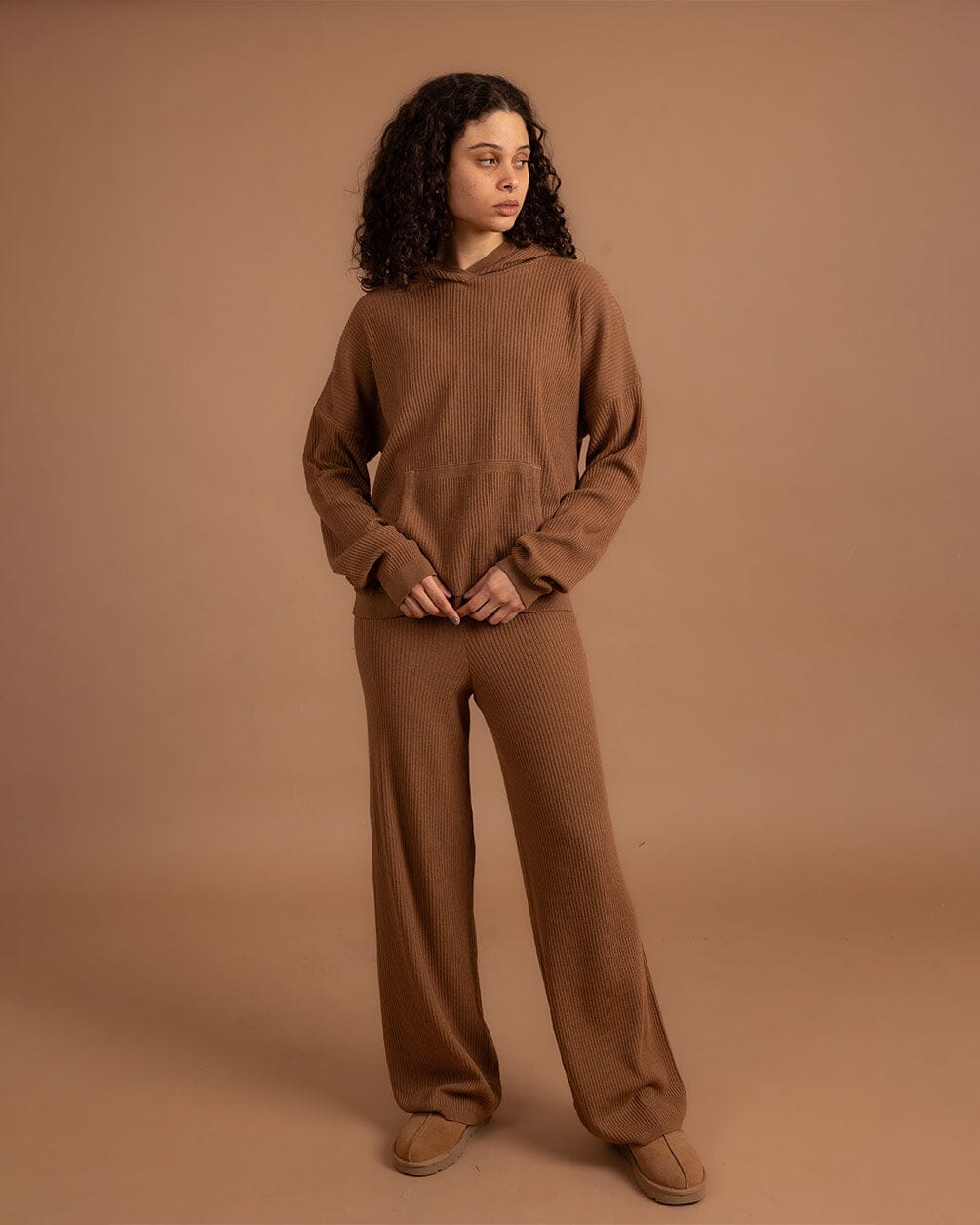 Havane Ribbed Knit Pants Knit Pants IN YOUR SHOE L-XL