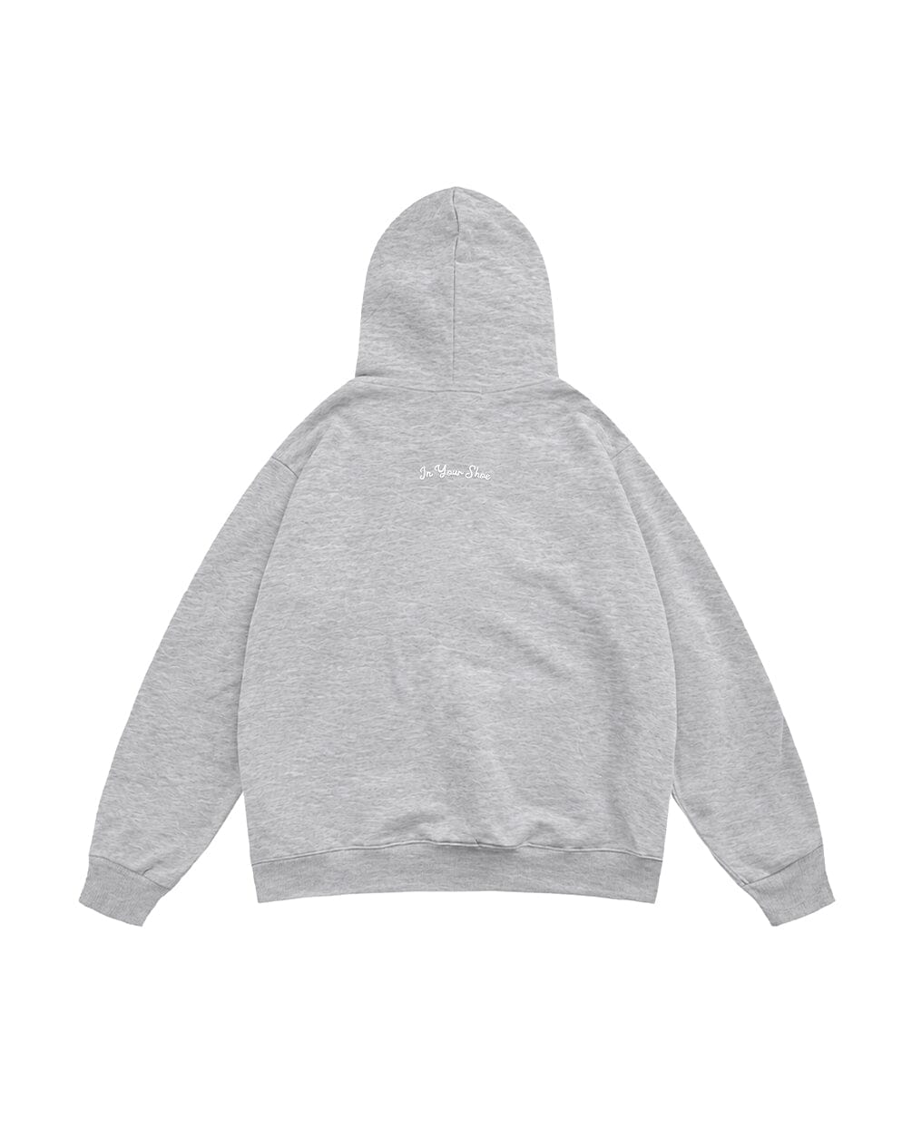 Heather Grey Basic Heavy Boxy Hoodie Plain Hoodies IN YOUR SHOE M