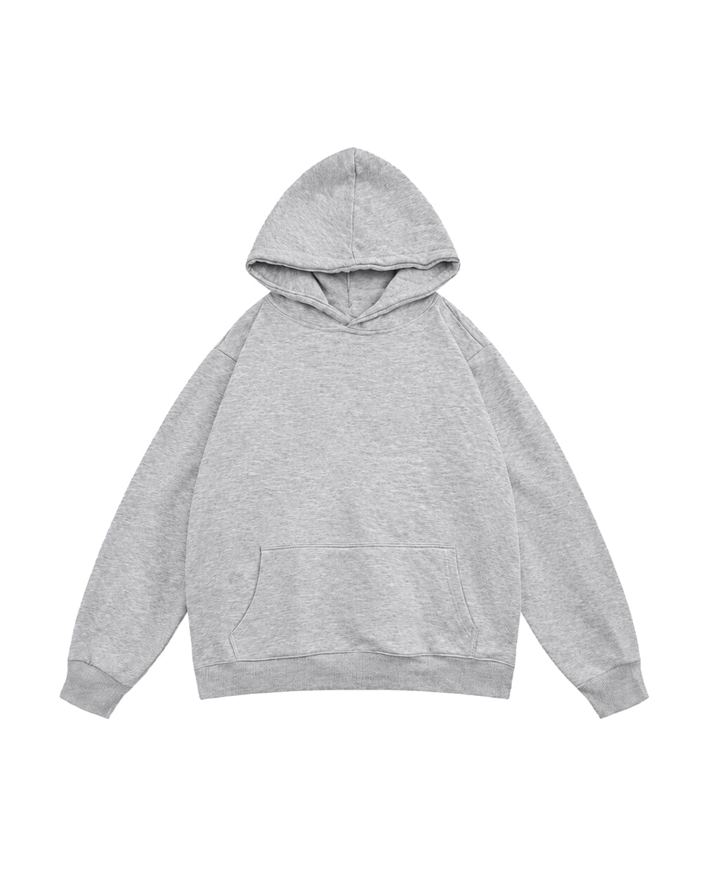 Heather Grey Basic Heavy Boxy Hoodie Plain Hoodies IN YOUR SHOE S