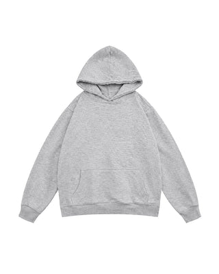 Heather Grey Basic Heavy Boxy Hoodie Plain Hoodies IN YOUR SHOE S